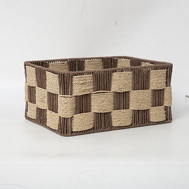 Braided Storage Basket Lilac Blue | High & Bury