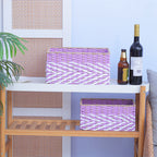 Braided Storage Basket Lilac Blue | High & Bury