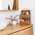 Braided Storage Basket with Handle Handwoven | High & Bury