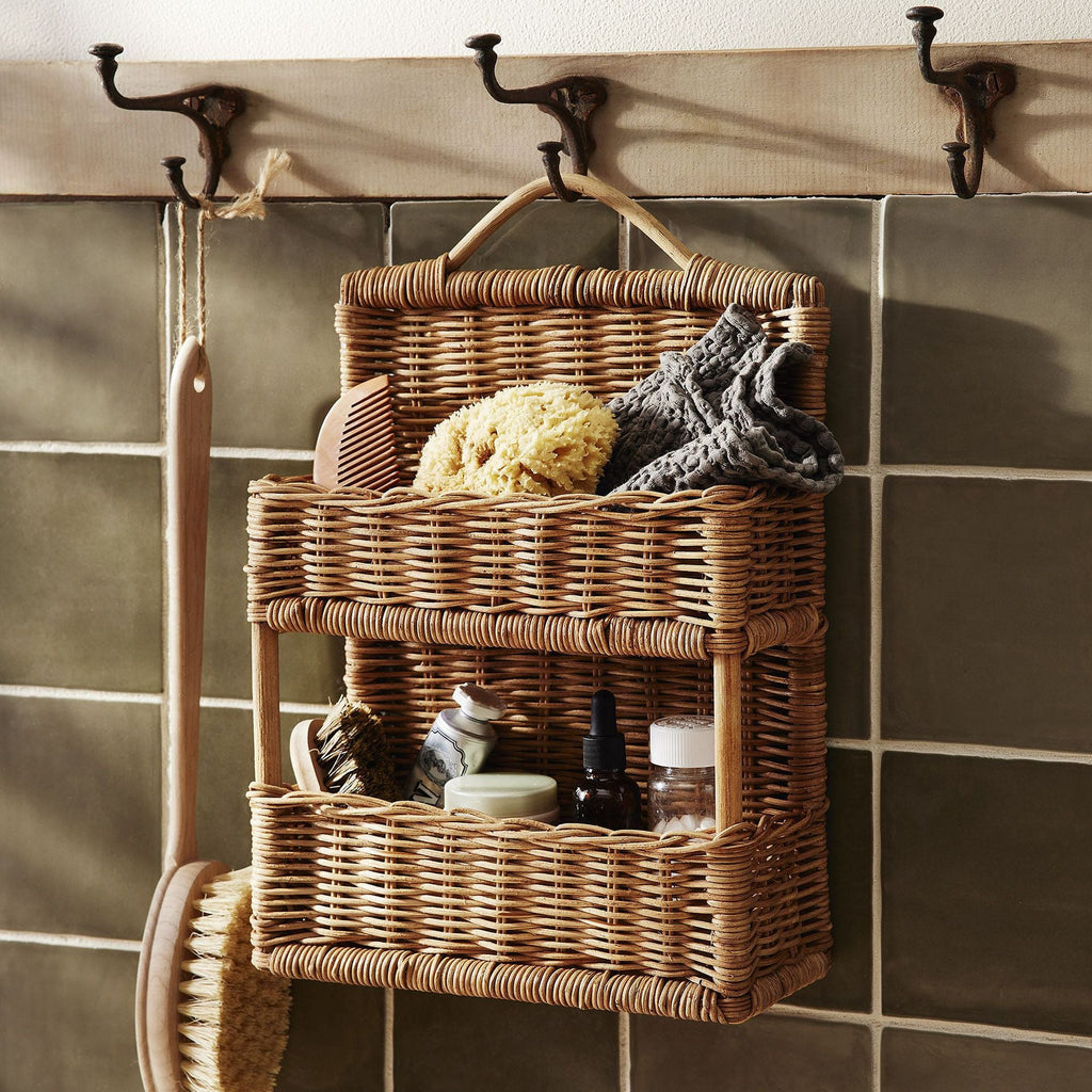 Braided Storage Basket with Handle Handwoven | High & Bury