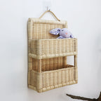 Braided Storage Basket with Handle Handwoven | High & Bury