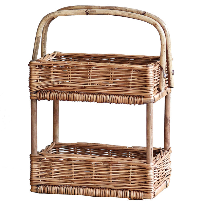 Braided Storage Basket with Handle | High & Bury