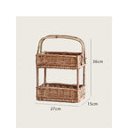Braided Storage Basket with Handle | High & Bury