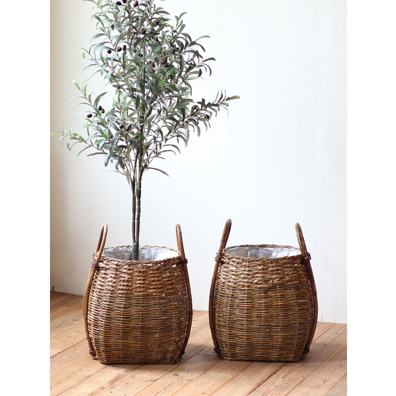 Braided Storage Basket with Practical Handles | High & Bury