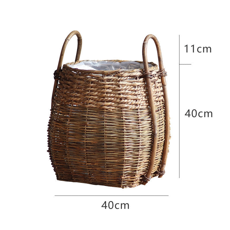 Braided Storage Basket with Practical Handles | High & Bury