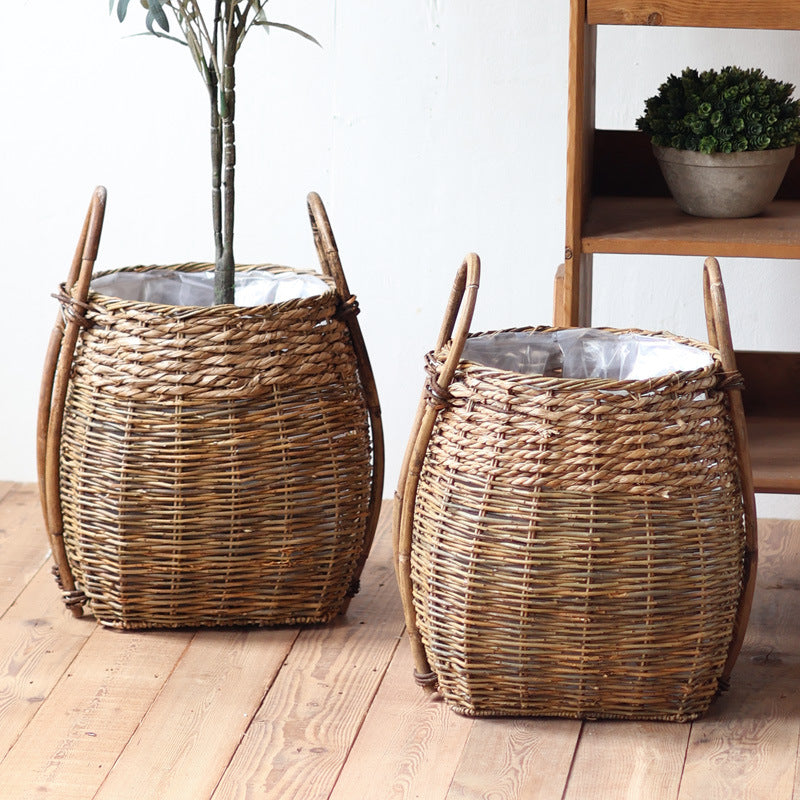 Braided Storage Basket with Practical Handles | High & Bury