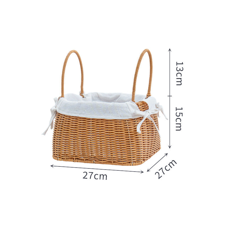 Braided Storage Basket with Removable Inner Lining | High & Bury