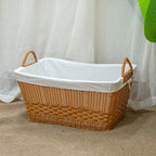 Braided Storage Basket with Removable Inner Lining | High & Bury