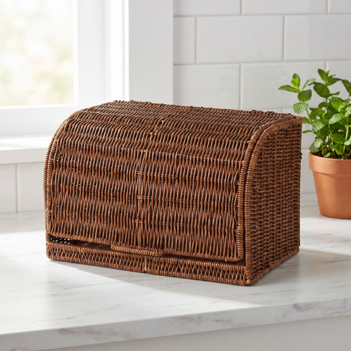 Bread Basket with Lid | High & Bury