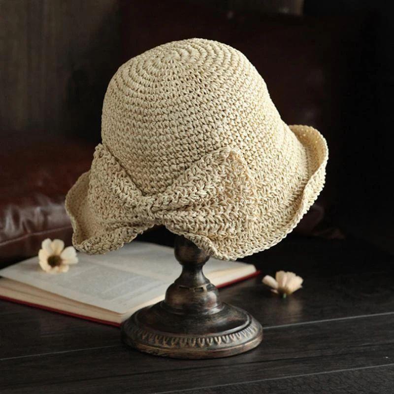 Brim and Bow Summer Hat, Lightweight, 57 cm Diameter, One Size, view 2