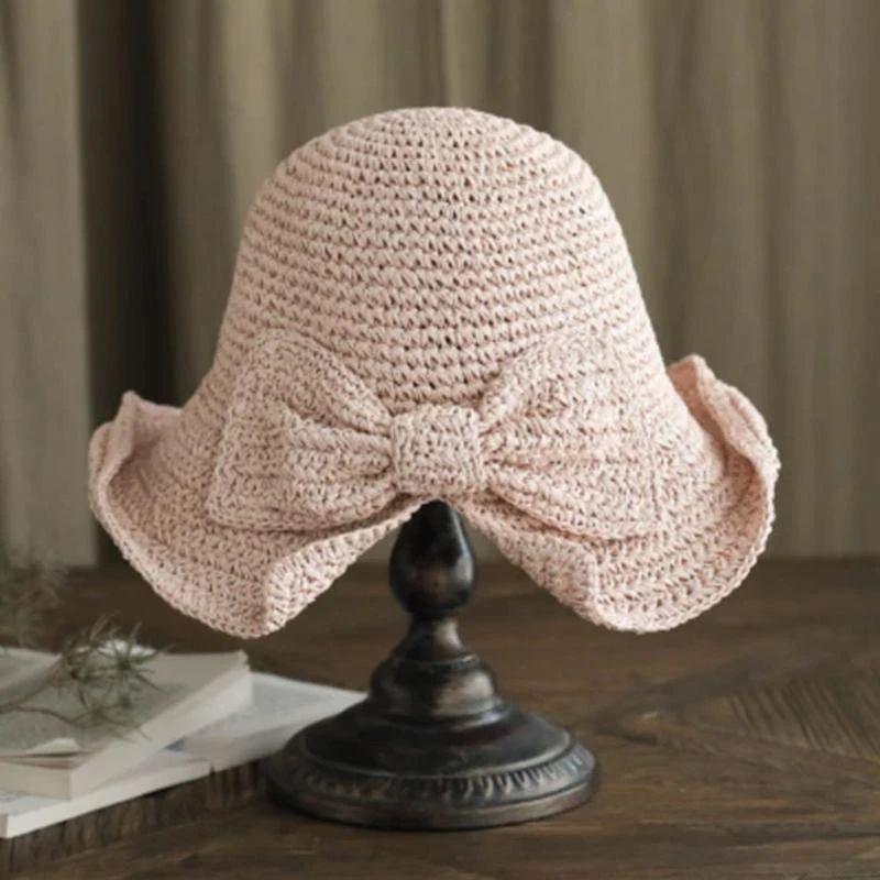 Brim and Bow Summer Hat, Lightweight, 57 cm Diameter, One Size, view 3