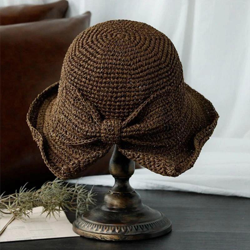 Brim and Bow Summer Hat, Lightweight, 57 cm Diameter, One Size, view 4