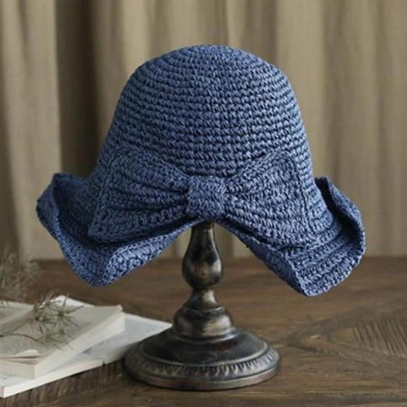 Brim and Bow Summer Hat, Lightweight, 57 cm Diameter, One Size, view 6