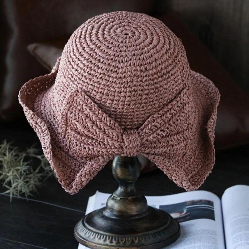 Brim and Bow Summer Hat, Lightweight, 57 cm Diameter, One Size, view 8
