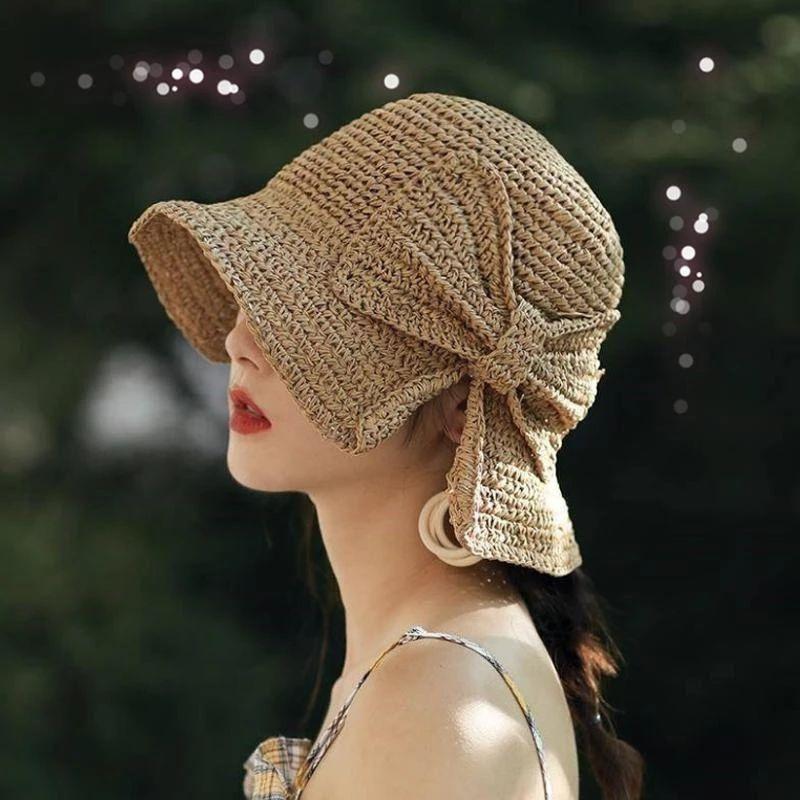 Brim and Bow Summer Hat, Lightweight, 57 cm Diameter, One Size