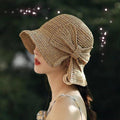 Brim and Bow Summer Hat, Lightweight, 57 cm Diameter, One Size