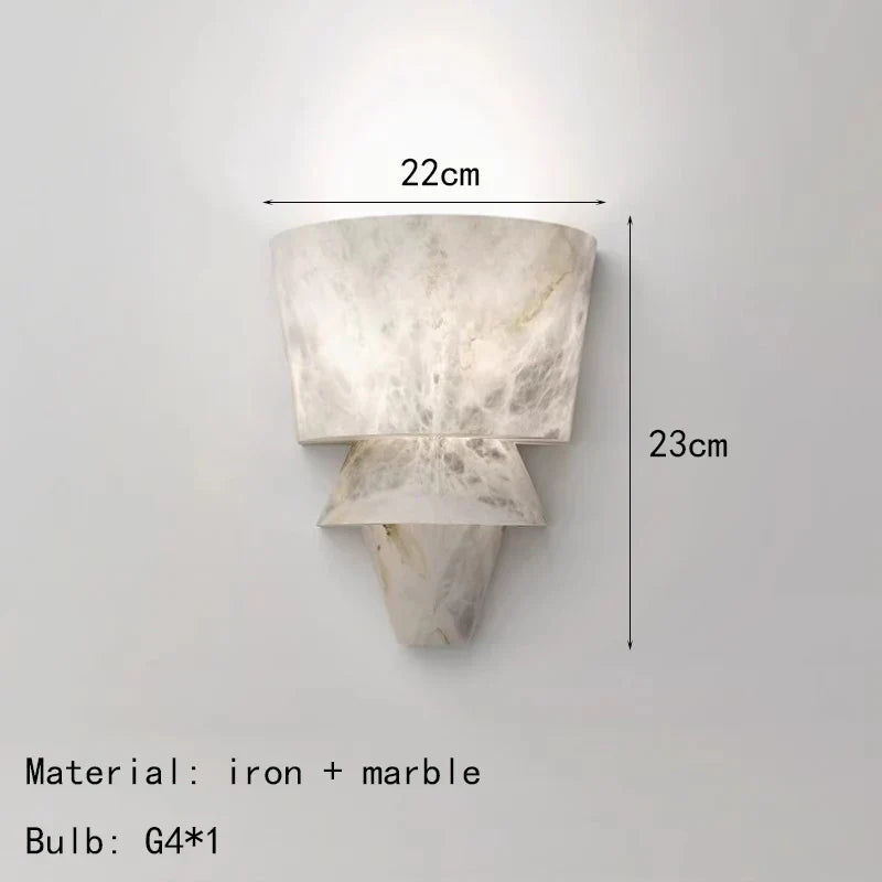 Bryfella Marble Wall Light