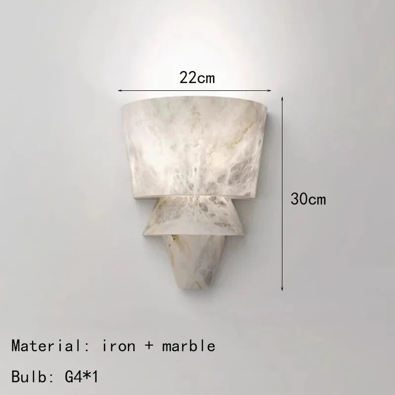 Bryfella Marble Wall Light