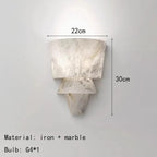 Bryfella Marble Wall Light