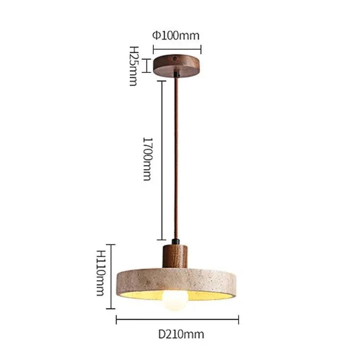 Brylola Travertine Pendant Lamp