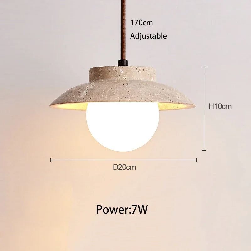 Brymia Travertine Pendant Lamp