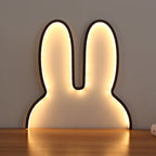 Bunny-Shaped LED Ambient Wall and Table Night Light | High & Bury