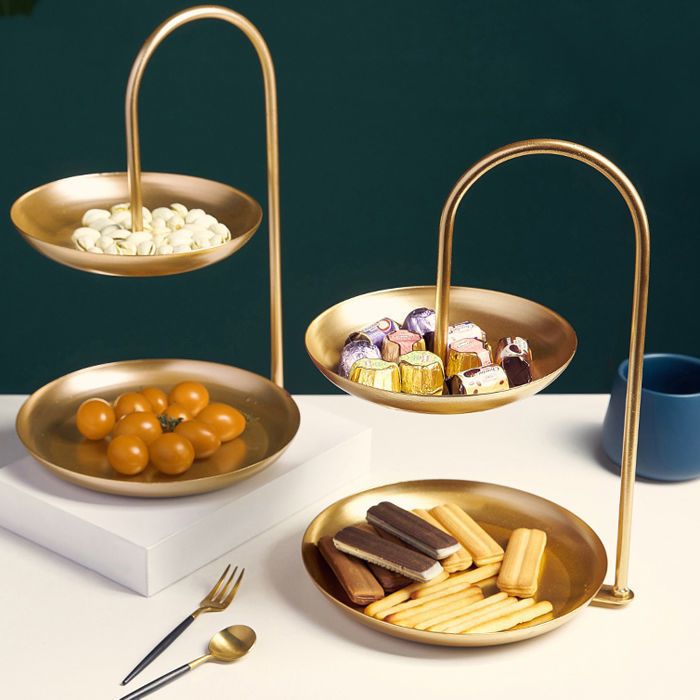 Cake Stand Soft Textile Metal | High & Bury