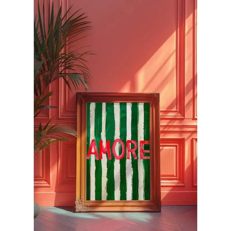Calrendo Striped Wall Art
