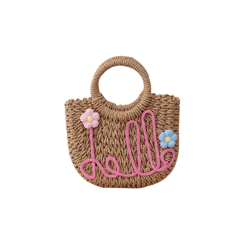 Carry Basket Blue Pink | High & Bury