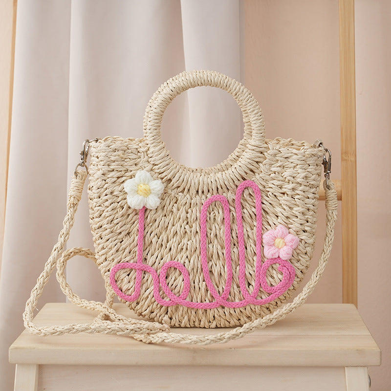 Carry Basket Blue Pink | High & Bury