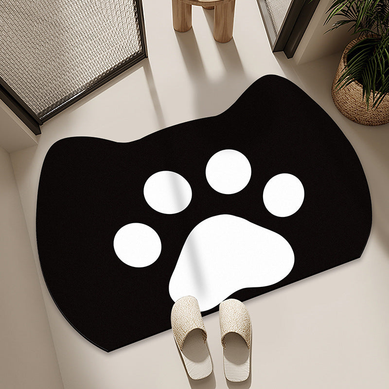 Cartoon Cat-Themed Bath Mat | High & Bury