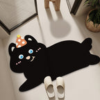 Cartoon Cat-Themed Bath Mat | High & Bury