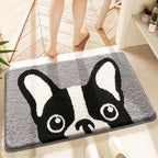 Cartoon Cat-Themed Plush Bath Mat | High & Bury