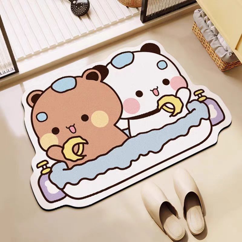 Cartoon Character Absorbent Floor Mat | High & Bury
