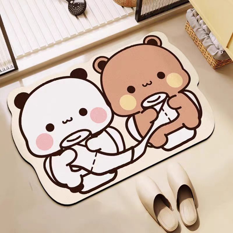 Cartoon Character Absorbent Floor Mat | High & Bury