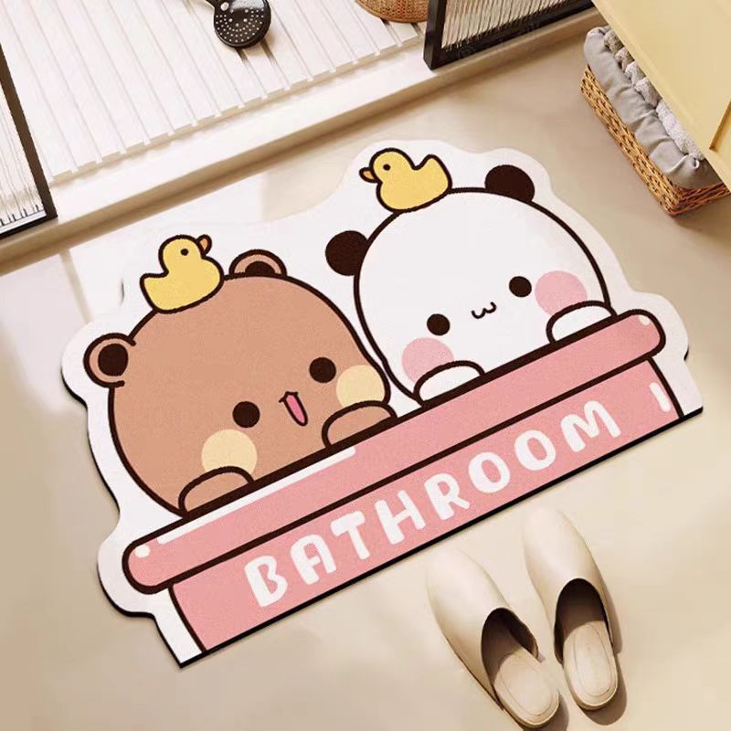 Cartoon Character Absorbent Floor Mat | High & Bury