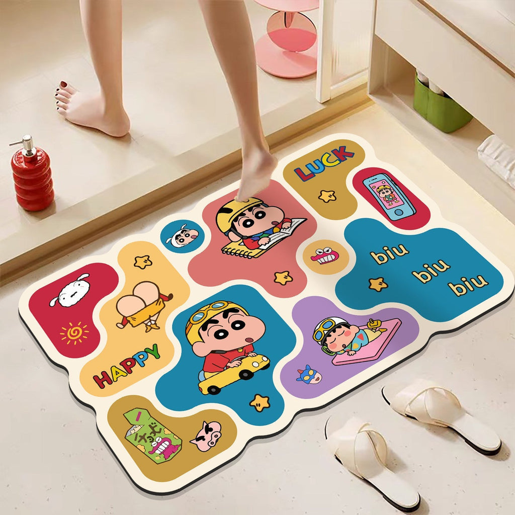 Cartoon Character Bathroom Mat | High & Bury