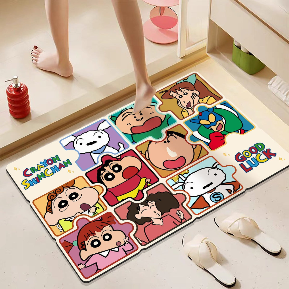Cartoon Character Bathroom Mat | High & Bury