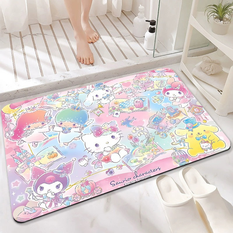 Cartoon Character Memory Foam Bath Mat | High & Bury