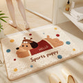 Cartoon Dog-Themed Bath Rug | High & Bury