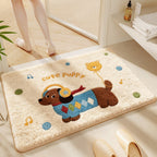 Cartoon Dog-Themed Bath Rug | High & Bury