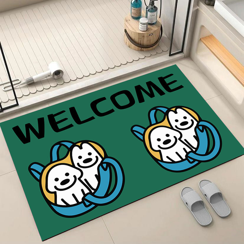 Cartoon Dog-Themed Welcome Mat | High & Bury