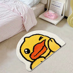 Cartoon Duck Shaped Plush Bath Mat | High & Bury