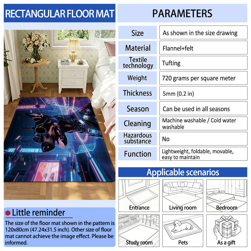 Cartoon-Themed Area Mat | High & Bury