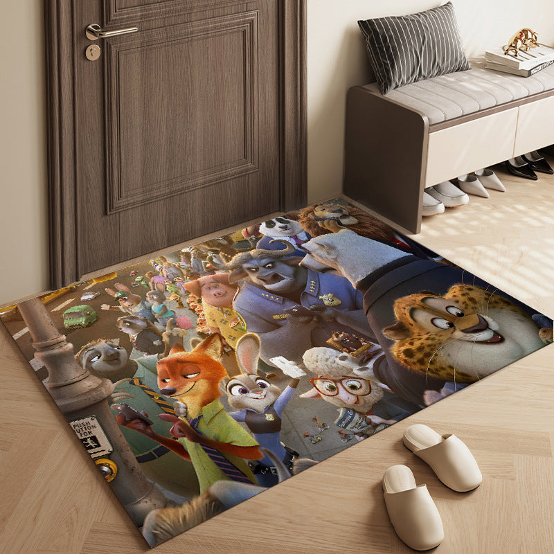 Cartoon-Themed Decorative Area Mat | High & Bury