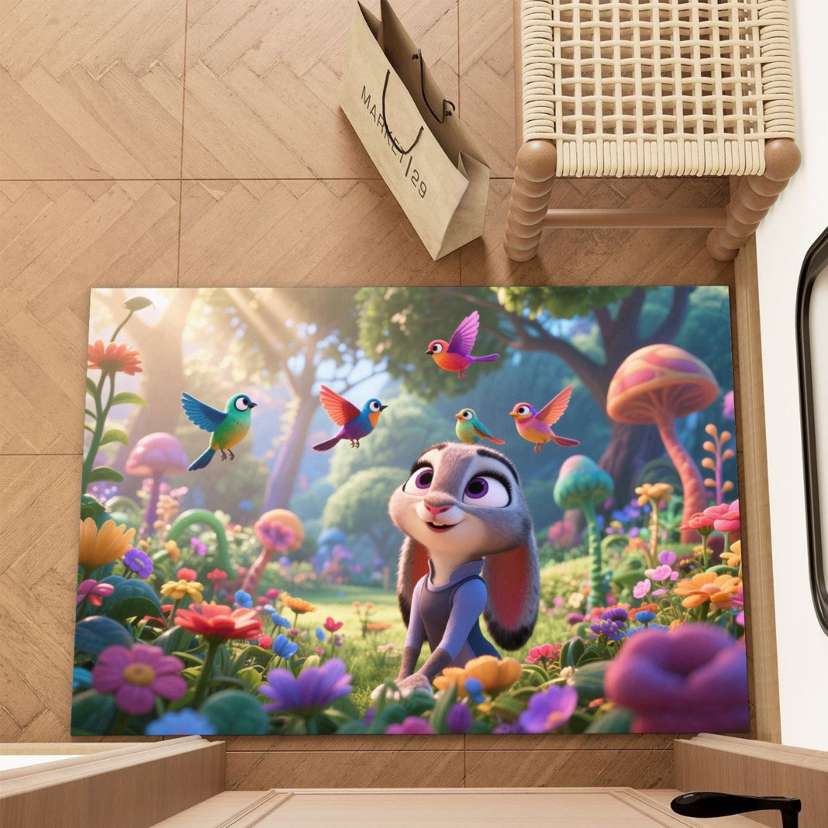 Cartoon-Themed Decorative Area Mat | High & Bury