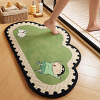 Cartoon-Themed Plush Bath Mat | High & Bury