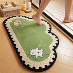 Cartoon-Themed Plush Bath Mat | High & Bury