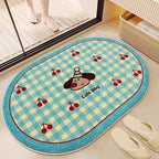 Cartoon-Themed Plush Bath Mat Soft Textile Non Slip | High & Bury