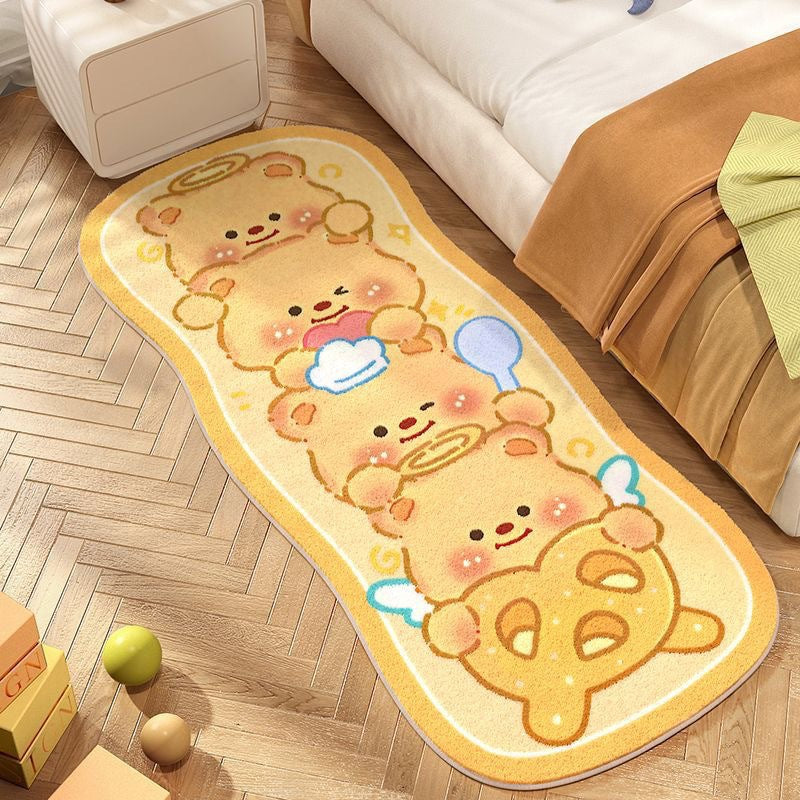 Cartoon-Themed Rectangular Bath Mat | High & Bury